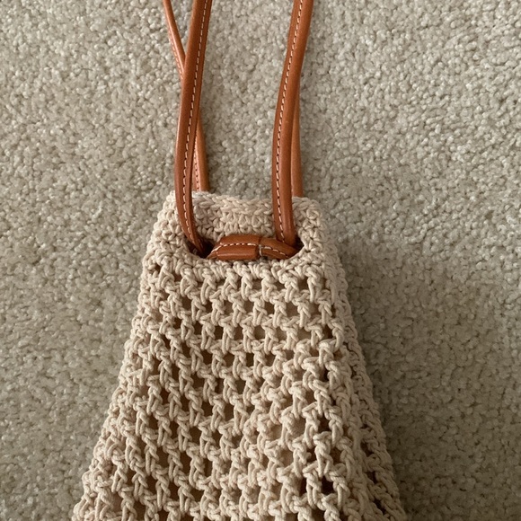 Ralph Lauren Crochet Small Bucket Bag Made In Italy NWOT - Picture 14 of 17